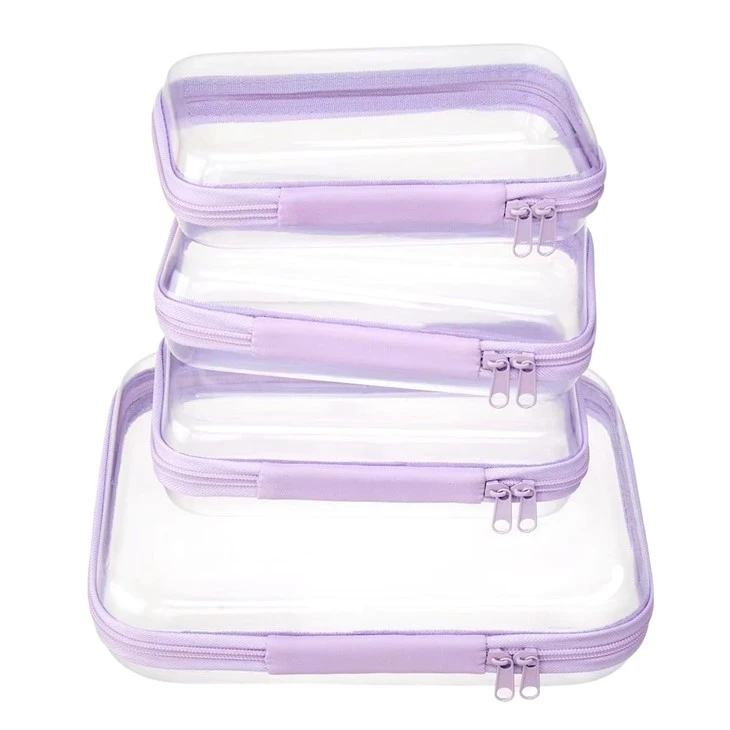 Clear Hard Shell Travel Organizer Pouch