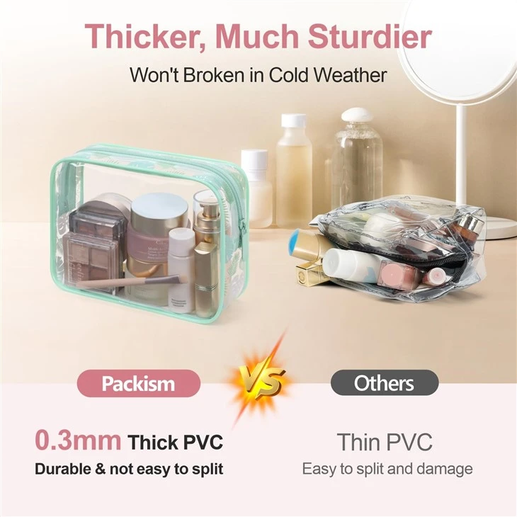 Clear Toiletry Travel Cosmetic Bag best
