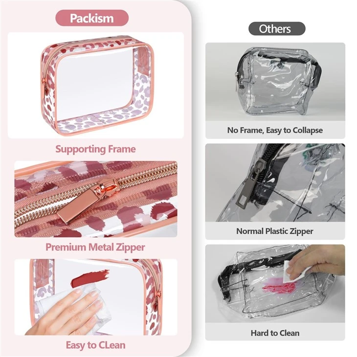 Clear Toiletry Travel Cosmetic Bag factory