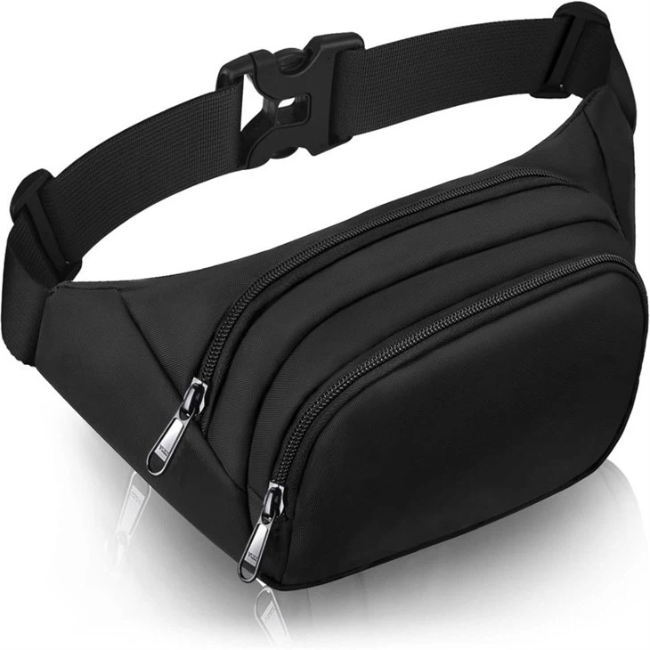 Factory OEM Waist Bag With 3-Zipper Pockets suppliers