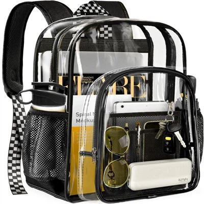 Heavy Duty Clear Backpack For College