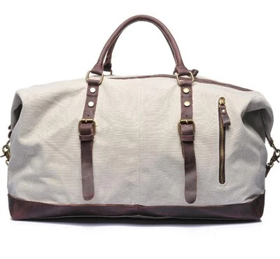 Large Canvas Weekender Travel Bag