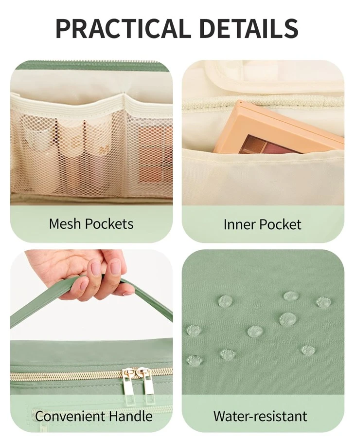 Vegan Leather Portable Makeup Organizer Case best
