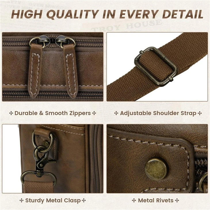 Vintage Leather Laptop Briefcase Bag For Men best